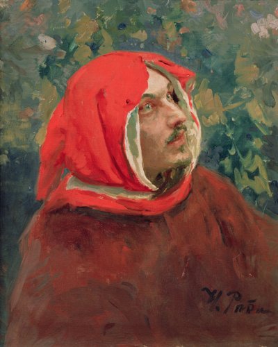 Portrait of Dante Alighieri (1265-1321) by Ilya Efimovich Repin